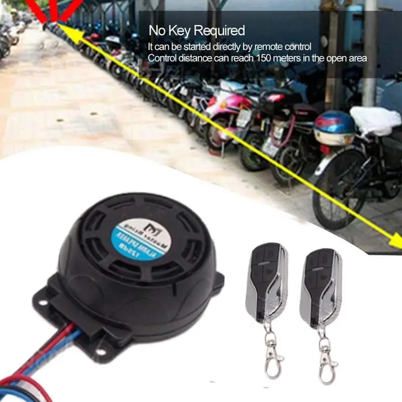 

Motorcycle Anti-theft Devices 125dB Universal Motorcycle Scooter Security Alarm System Engine Start Remote Control Bike Alarm