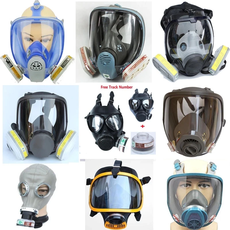 

Many chemical spray paint spray silicone gas masks for full face industrial respirators