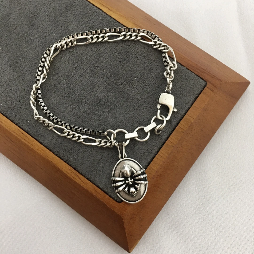 

Европейский дизайнерский бренд Золотой Серебряный Паук Кристалл двухслойный браслет ожерелье роскошный комплект женские ювелирные изделия Готический богемный тренд