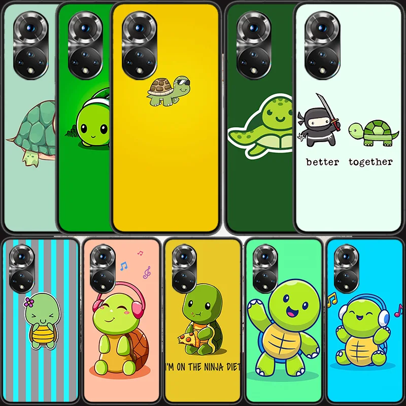 

Cartoon Sea Turtle Tortoise Phone Case For Huawei P Smart 2021 Y5 Y6 Y7 Y9 Honor 50 20 Pro 10 10I 9 9X Y9S 8 8A 8X 8S 7S Cover
