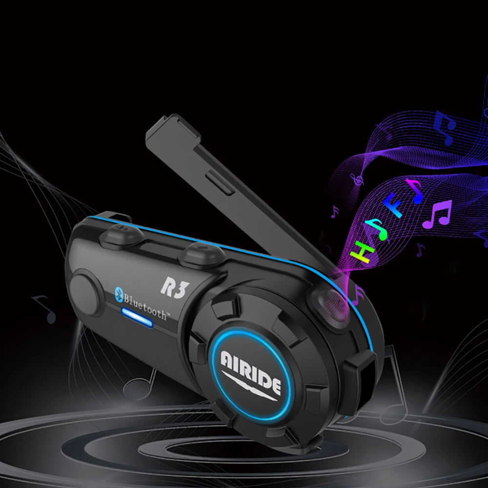 Bluetooth-гарнитура Airide R3 мотоциклетная со встроенным FM-радио и поддержкой MP3 |