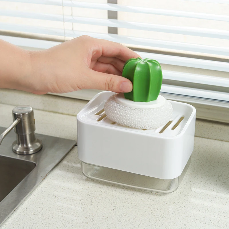 

Square Soap Box Sponge Holder Dish Non Slip Soap Box Toilet Shower Tray Draining Rack Bathroom Gadgets Kitchen Organizer 330ml
