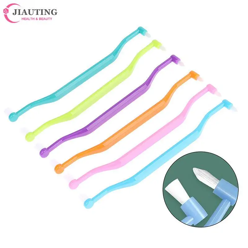 

1pcs Orthodontic Interdental Brush Double-Beam Soft Teeth Cleaning Toothbrush Oral Care Tool Small Head Soft Hair Implant Adult