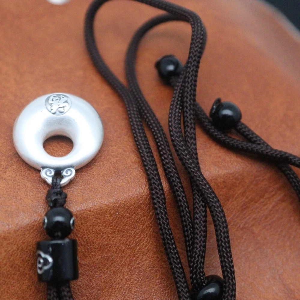 Реальные Чистые 999 тонкие серебряные мужские и женские счастливые персонажи