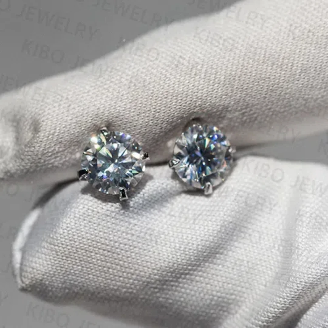 Kibo Роскошные качественные ювелирные изделия 0.5ct D цветные прошедшие испытания S925