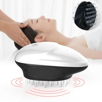 silicone electric scalp massage comb for hair growth vibrating head stimulate massager head acupuncture pain relief comb