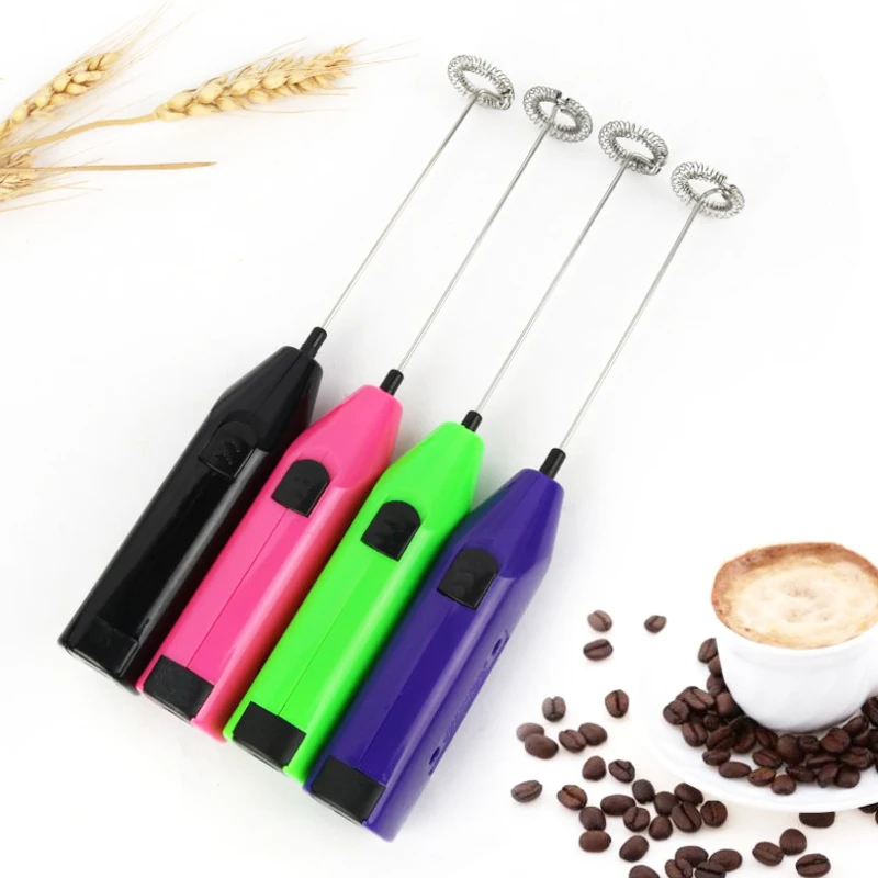 

1Pcs Electrical Milk Frother Milk Drink Coffee Frother Foamer Hand Whisk Mixer Egg Shaker Mini Handle Kitchen Tool Egg Stirring