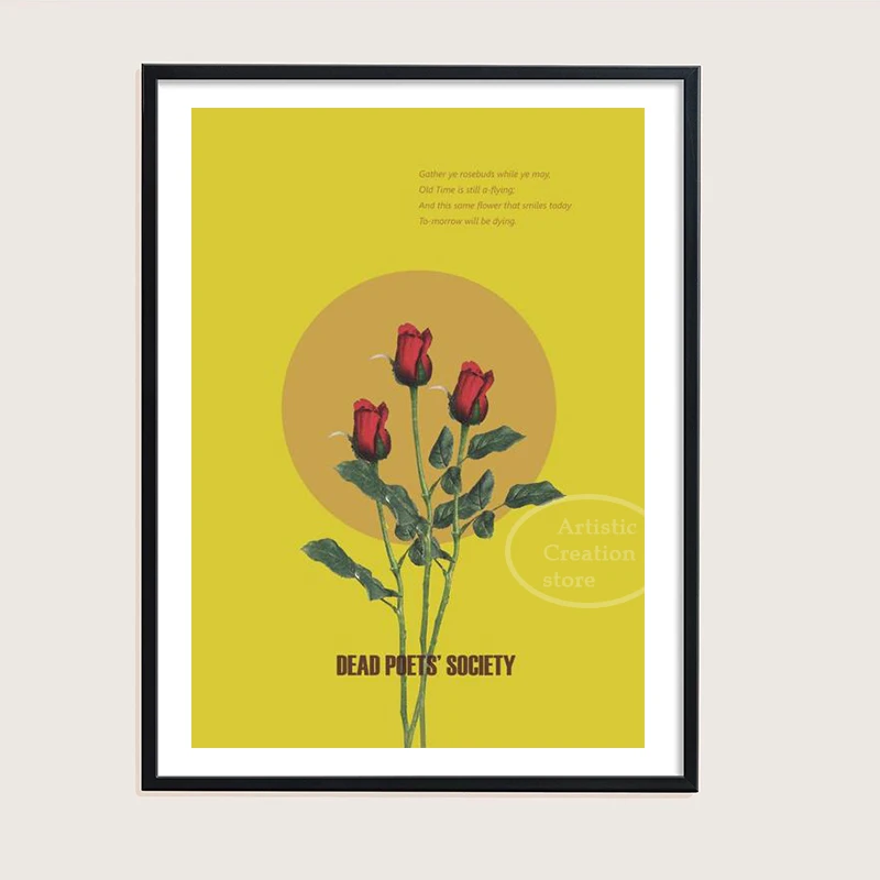 Картина с надписью Dead Poets для спальни кофейни бара |