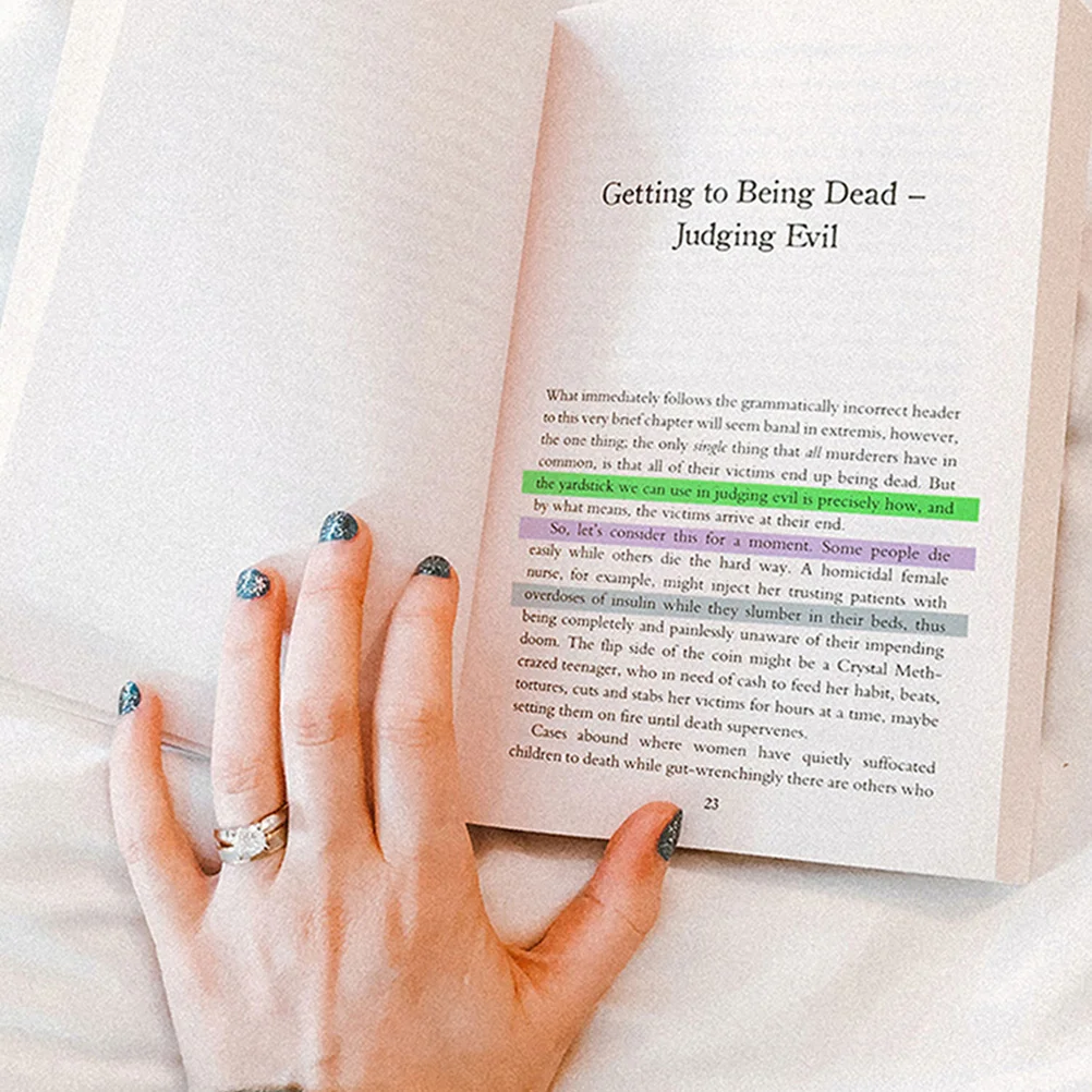 

6 комплектов цветных вкладок, полупрозрачная лента для учеников, хайлайтер 14 Х0, 5 см, прозрачные полоски для студентов