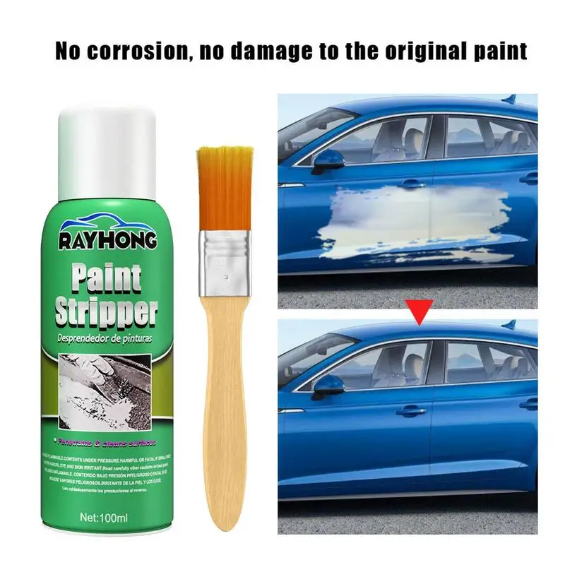 

100ml Use For Auto Wall Marine Paint Strippers Paint Removers Spray For Metal Surface Wood Brush Paint Remover Paint Stripper