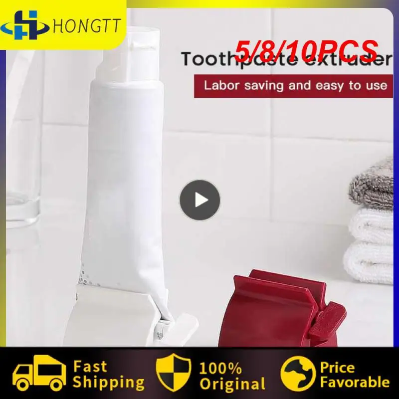 

5/8/10PCS Tube Squeezer Lazy Toothpaste Dispenser ABS Squeezing Tools Hair Color Dye Cosmetic Paint Squeezer Tube Wringer Hot