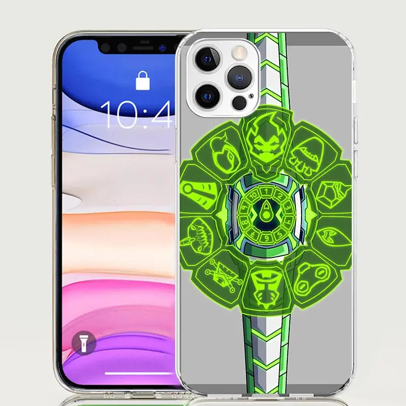 Чехол для телефона Cartoon Ben 10 iPhone 16 15 Plus 11 14 Pro Max 13 12 Mini XS X XR 7 8 + SE Pattern Customized Couqe Cover