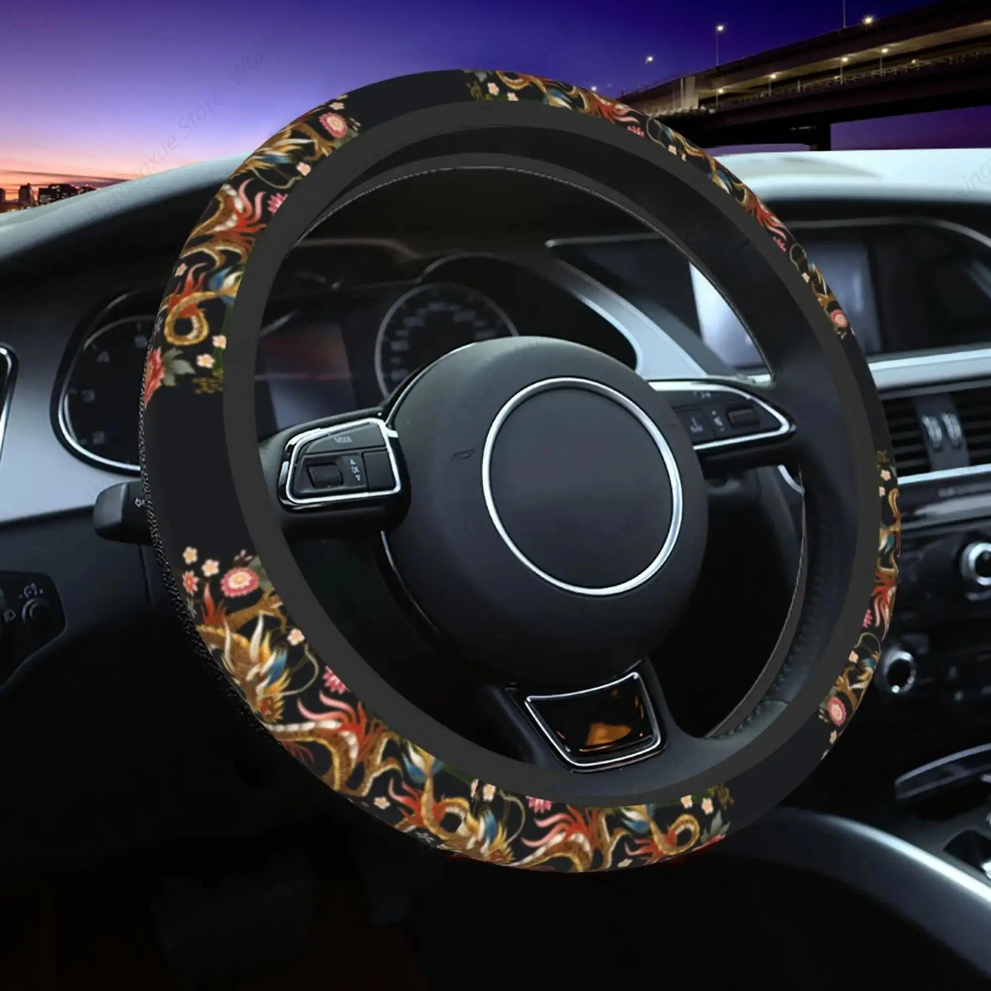 Coprivolante Vintage Dragon аксессуары для авто пер uomo donna auto taglia Panger Durablb Soft To Touch автокарни