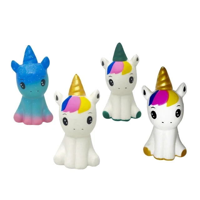 

Kawaii Starry Unicorn Squishy Stress Relief Toy Cartoon Children'S Fun Stress Relief Toy Diy Cake Decoration Gift