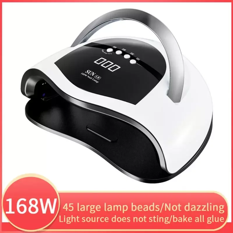 

NEW2023 Professional Nail Lamp Manicure Device Phototherapy Lamp Quick-drying Nail Dryer Nail Lamp For Nail Art Tools 168W
