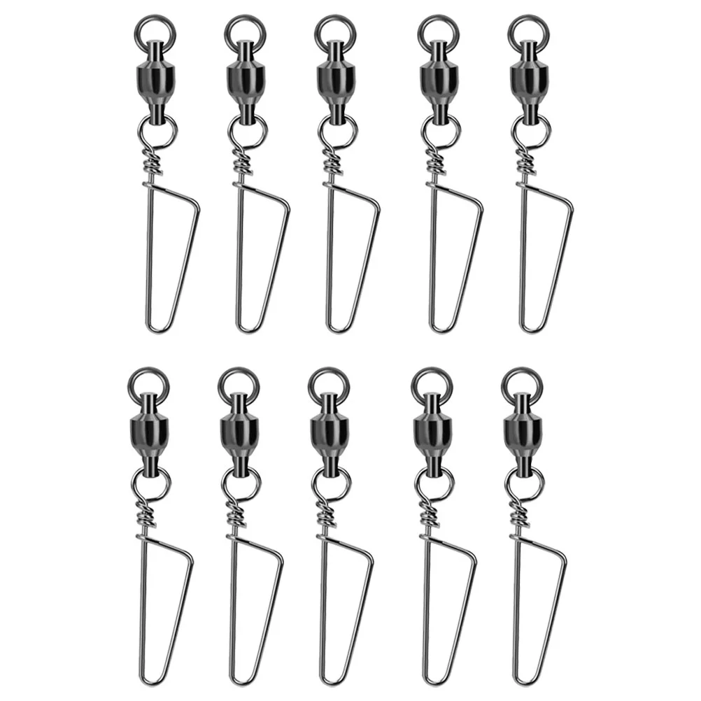 

10Pcs Resistance Practical Fishing Swivels Fishing Snap Swivels for Freshwater Fishing Fishing accessories