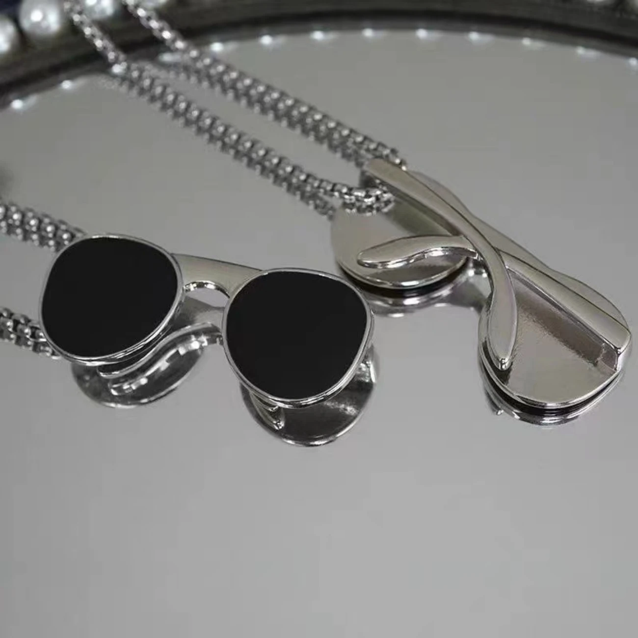 Ожерелье В Стиле Хип-хоп Унисекс Кулон Из Титановой Стали Невыцветающий Модный