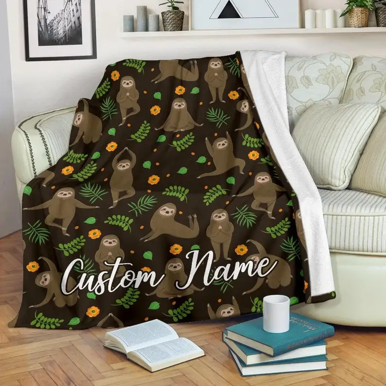 

Sloth Blanket - Sloth Throw Blanket - Sloth Fleece Blanket - Sloth Adult Blanket - Sloth Kid Blanket