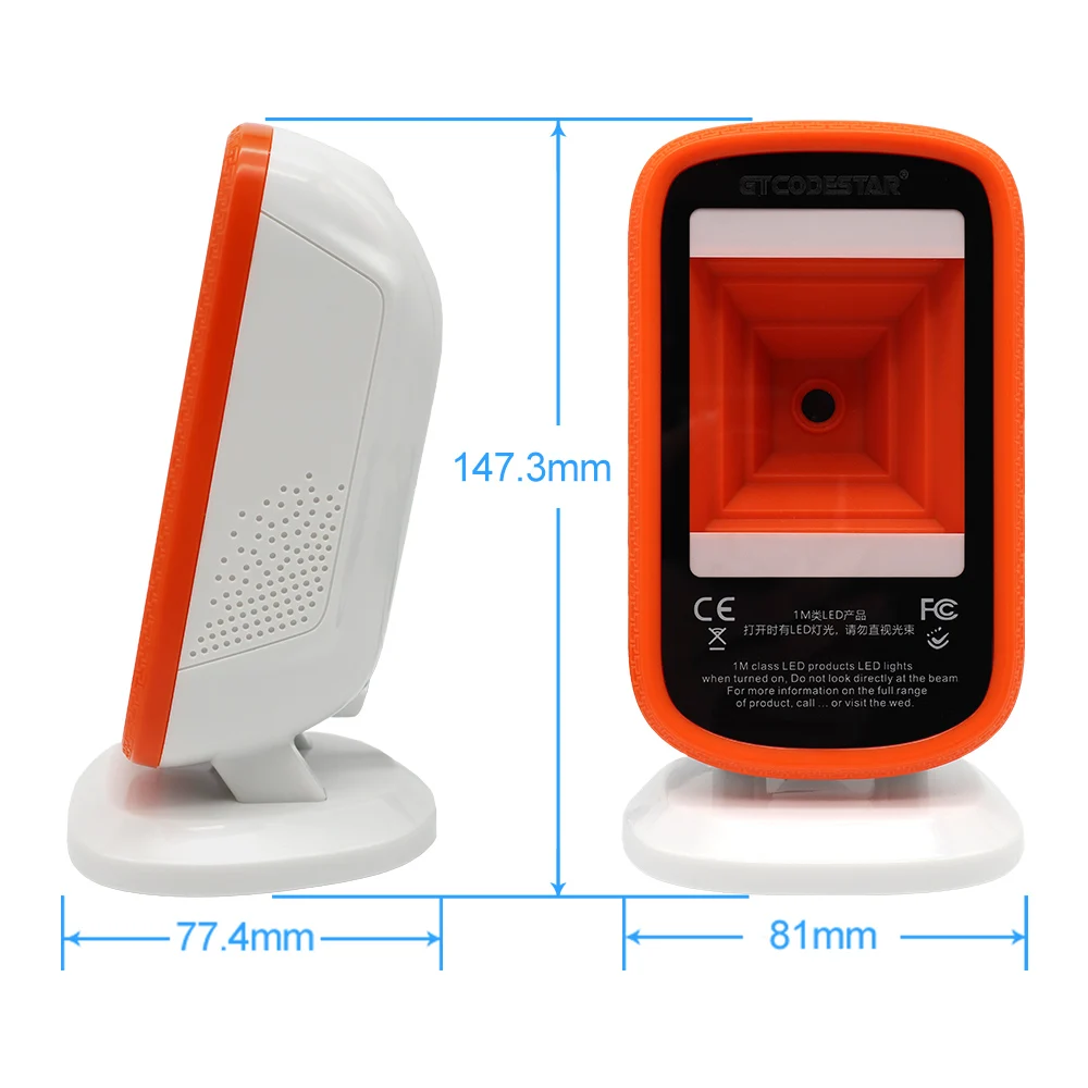 Desktop Qr 1D 2D Scan Barcode Scanner Wired Qrcode Bar Code Reader Verifier for Supermarket sale Price Scanners X-9207 |