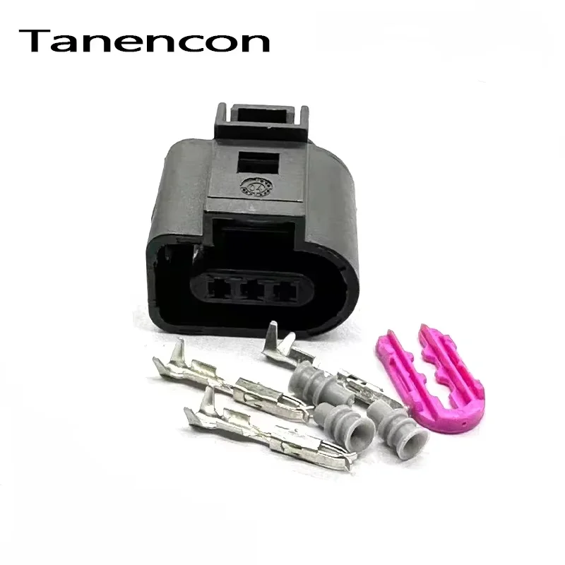 3-контактный автоматический реверсивный радар 1,5 мм, разъем для автомобильного топливного бака, датчик уровня масла, разъем для Tiguan Passat Sagitar 1J 0973703   1J 0973803