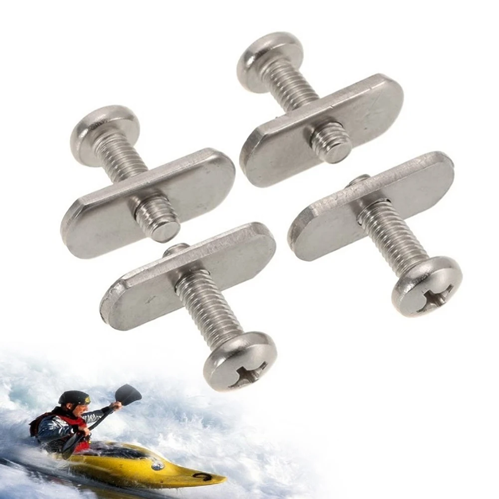 

Threads Kayak Rail Track Screw Nuts Stainless Steel Canoe Outdoor Fastener Mounting Bolt Boat Parts Accessories