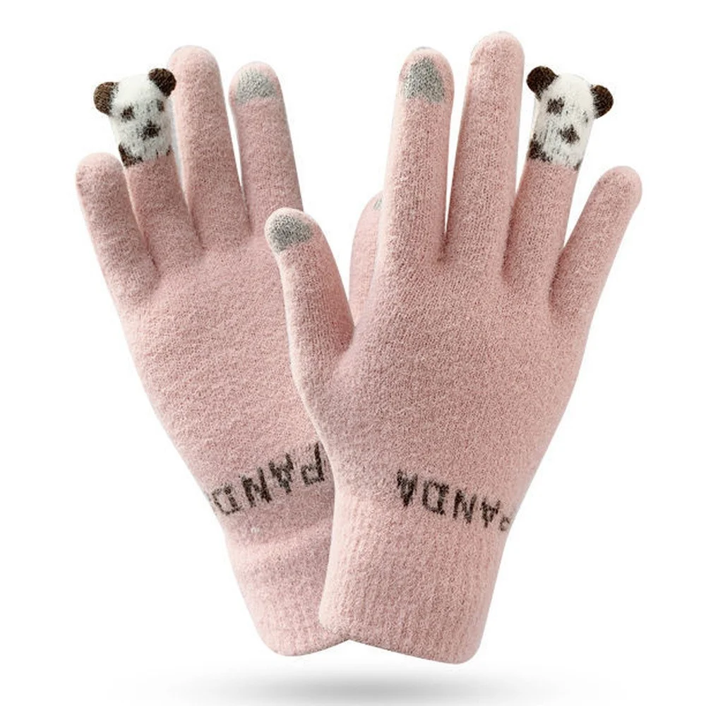 

Unisex Women Men Touch Screen Winter Wrist Gloves Warm Mittens Solid Color Cotton Warmer Smartphones Driving Glove Luvas Female