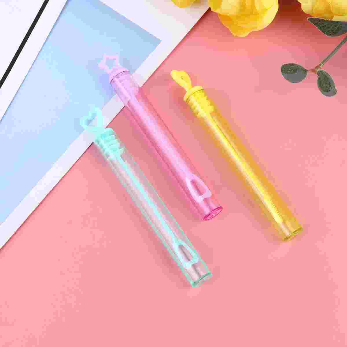 

Bubble Wand Stick Bottle Empty Bubbles Maker Kids Blowing Wedding Wands Tube Summer Rod Party Toybottles Favors Bathtime Mini