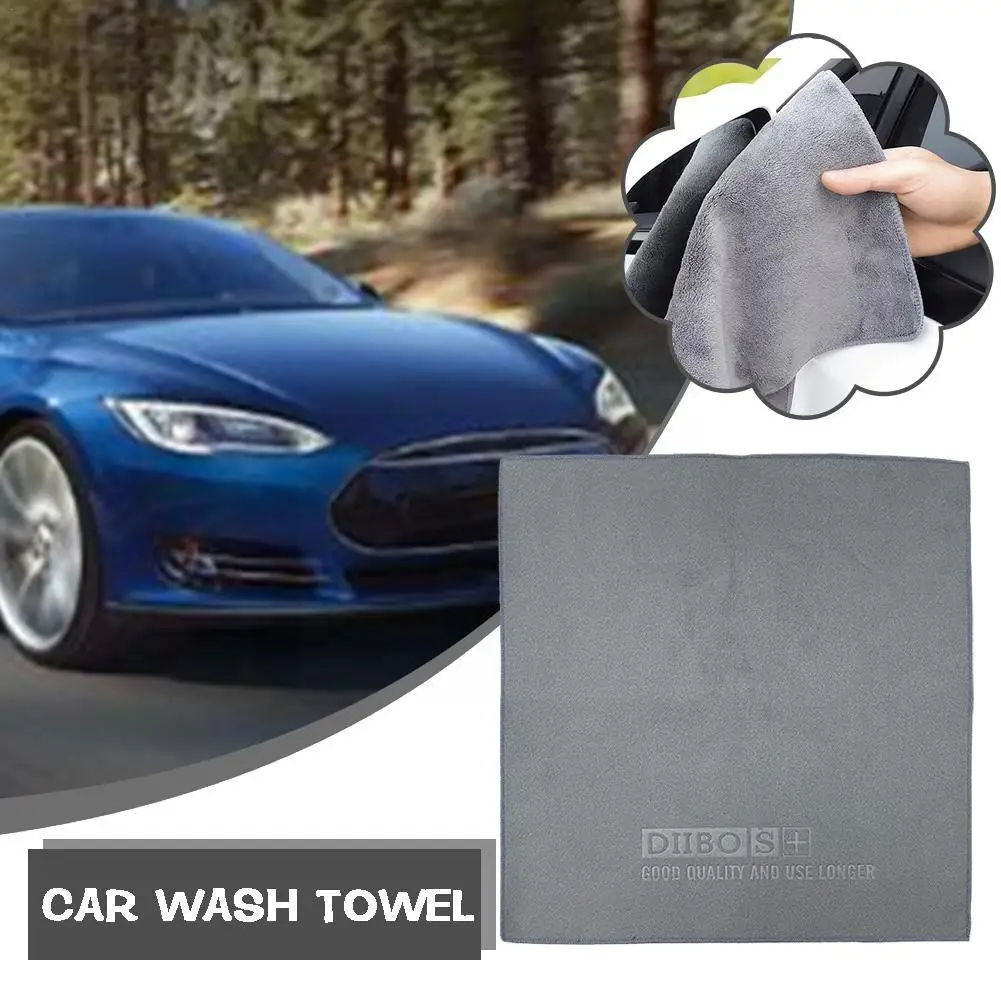 

1pc Car Wash Towel Soft Drying Cleaning Cloth Thicken Wash Cloth Auto Accessories For Tesla Model 3 X S Y P100D SpaceX X0X9