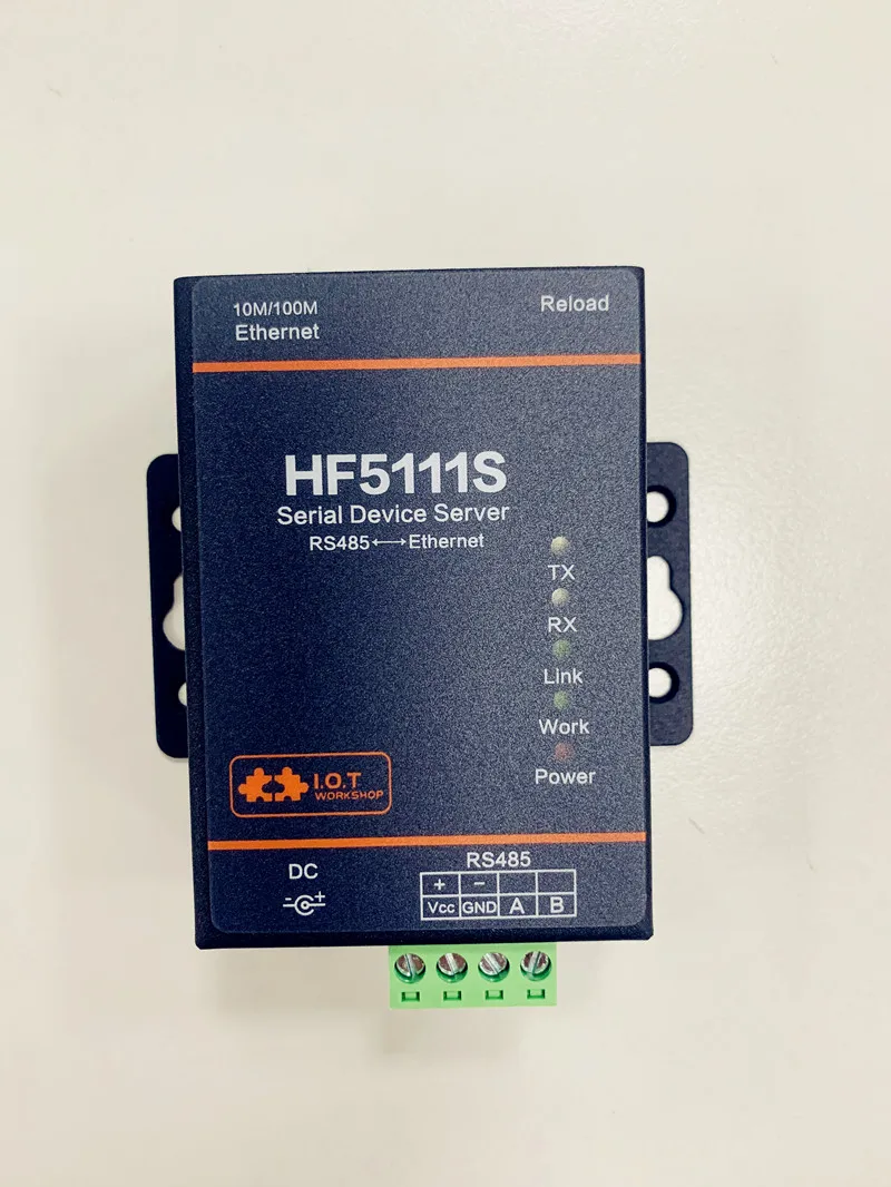 

Последовательный сервер HF5111S, промышленный последовательный порт, сервер RS485 для Ethernet, 3 розетки, управление Romote D2D/MQTT/Modbus