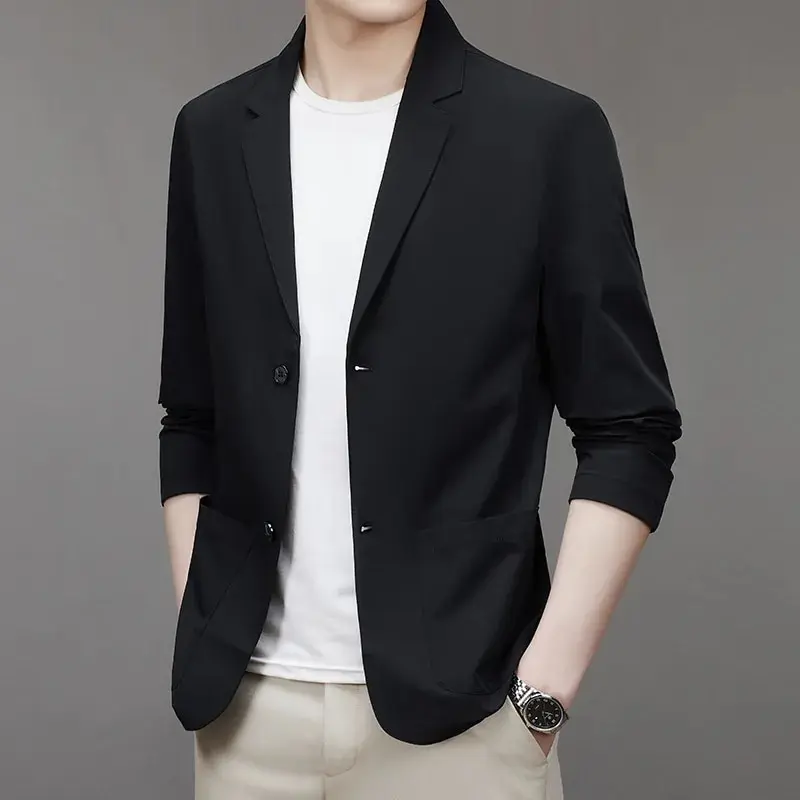 5876 - Летний новый тренд слегка свободный деловой костюм для отдыха британский