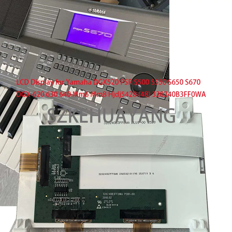 Фото ЖК-дисплей для Yamaha DGX520 PSR S500 S550 S650 S670 DGX-620 630 640 Mm6 Mm8 Hjdj5428 (48) 320240B3FF0WA №1