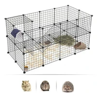 hamster rabbit assemble spliced fence iron net buckle pet cat cage accessories