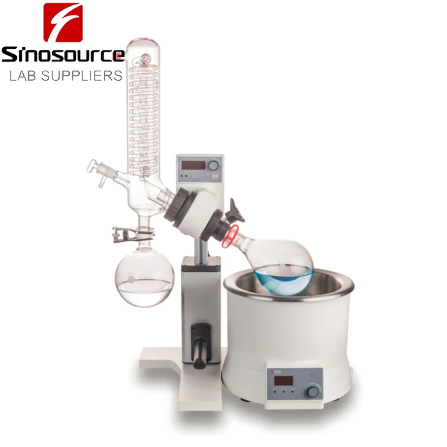 Lab Automatic LED Digital Rotary Evaporator with Glassware RE100-S