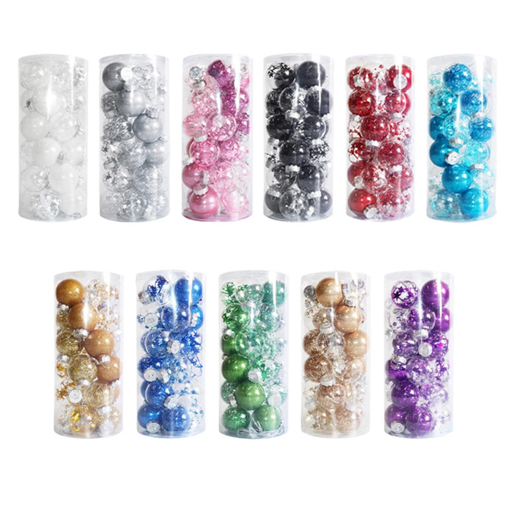 24 шт. Рождественский шар Рождественские елки Украшения Большие шары Подвески для