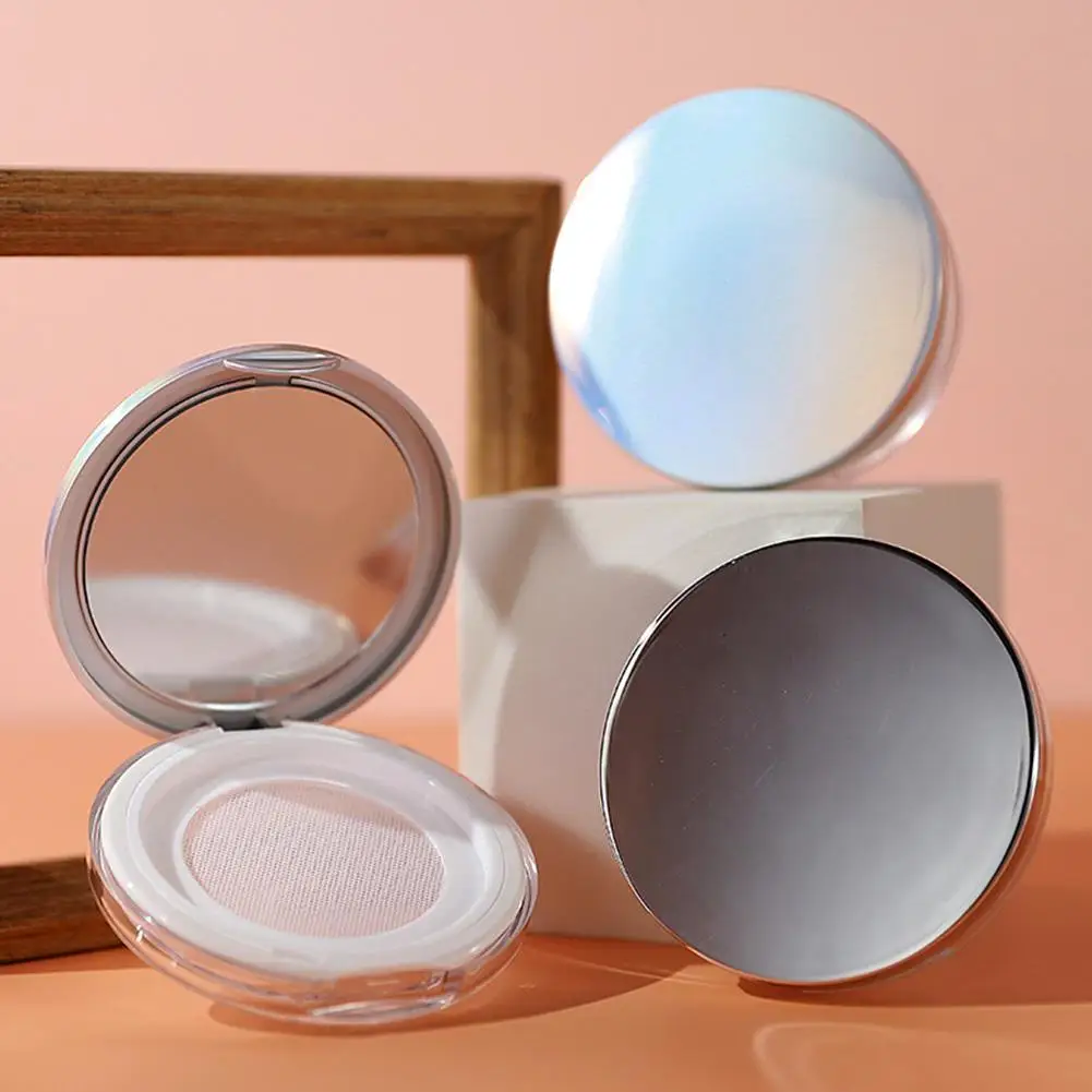 

Mirror Handheld Empty Loose Powder Pot With Sieve Cosmetic Travel Powder Container Powder Box Makeup Jar sifter Container