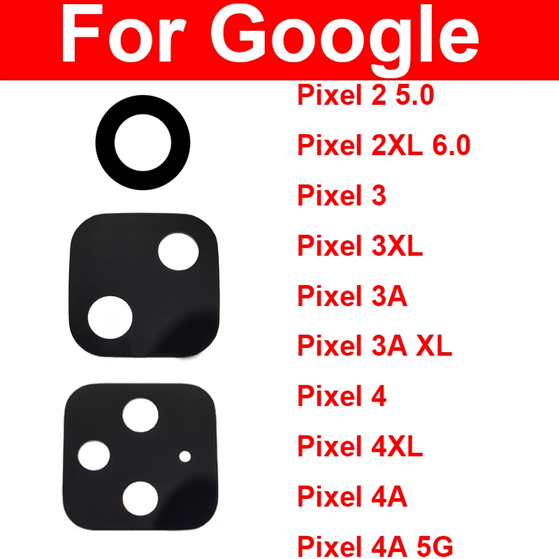 Back Camera Lens Glass For Google Pixel 6 Pro 5 4a 4 3a 3XL 4XL 3aXL 3XL 2 5.0" 2XL 6.0" Rear Camera Lens Glass Adhesive Sticker