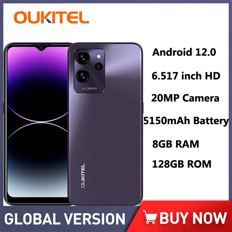 20mp 6.517" 8gb +128gb Cell Phones