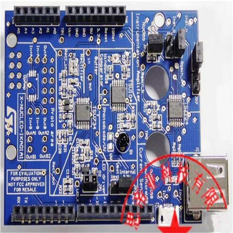 

X-NUCLEO-IKA01A1 TSV734 expansion board amplifiers for STM32 Nucleo module