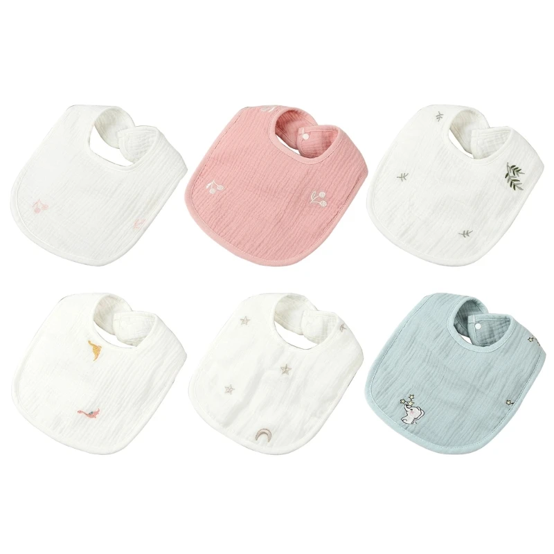 

Хлопчатобумажные марлевые нагрудники для кормления, носовой платок U-образной формы, полотенца для слюны для младенцев и малышей