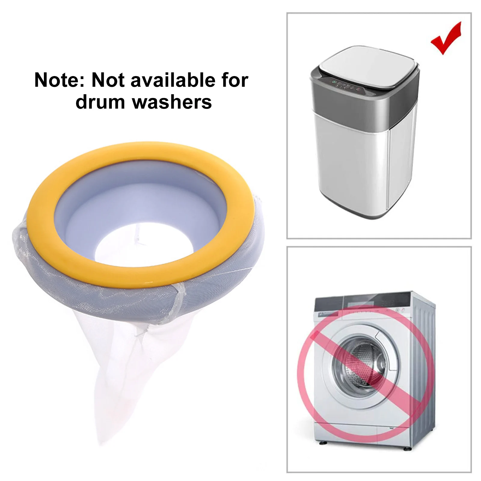 

Washing Machine Hair Filter Hair Remover Reusable Washing Machine Lint Catcher for Dog Cat Fur Hair Household Cleaning Mesh