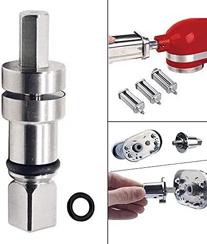 Pasta Attachment Shear Shaft Coupler Drive Shear Shaft Replacement Compatible For KitchenAid Stand Kitchen Pasta Attachments