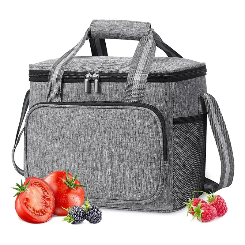 

15L Waterproof Capacity Thermal Lunch Box Bag Handbag for Travel Portable Cooler Insulated Picnic Food Bags Lonchera Loncheras