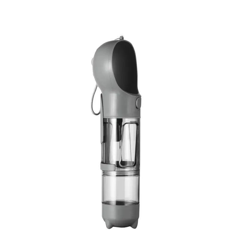 

Суперпортативный серый дозатор воды и еды для домашних животных, 10 унций, идеально подходит для путешествий, походов и кемпинга