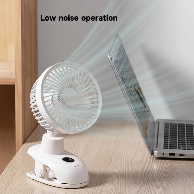 Мини-вентилятор для настольных компьютеров 4-скоростной вентилятор с зажимом и