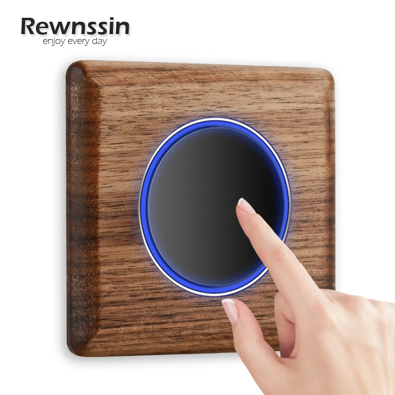 

Настенные розетки 16 А, Европейский Стандарт RU/FR электрическое штепсельное гнездо, панель с зернистой поверхностью черного ореха, светодиод...