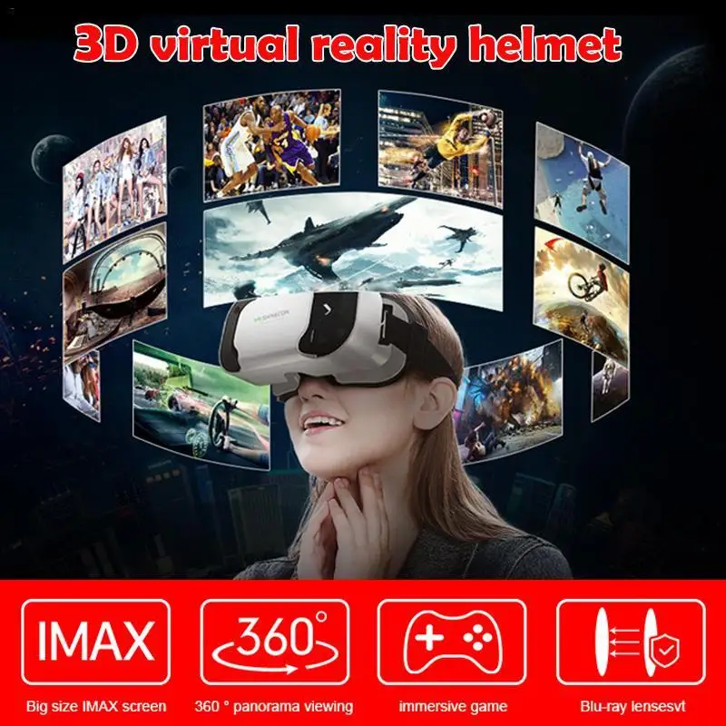 3D очки виртуальной реальности VR SHINECON G05A гарнитура для смартфонов Android и IOS Очки