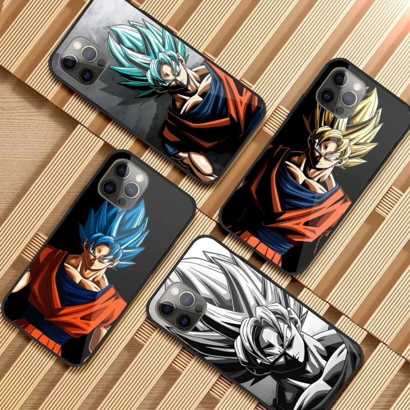 

Чехол для телефона с аниме драконом и жемчугом для iPhone 14 13 12 11 XS X 8 7 6 Plus Mini Pro Max SE 2022, стеклянный чехол для телефона из поликарбоната