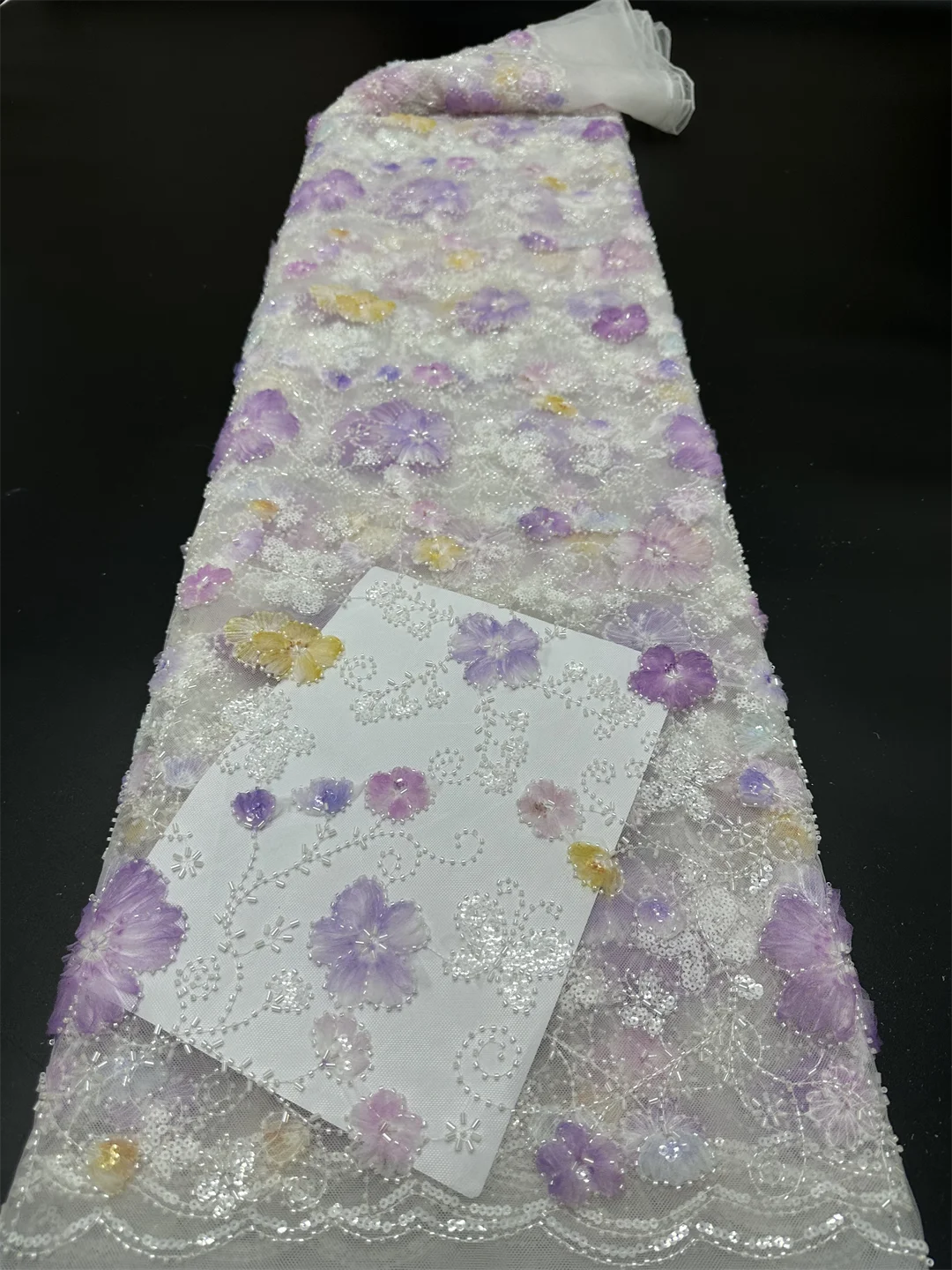 Африканский нигерийский жаккардовый тюль кружевная ткань 2025 г. высокое качество