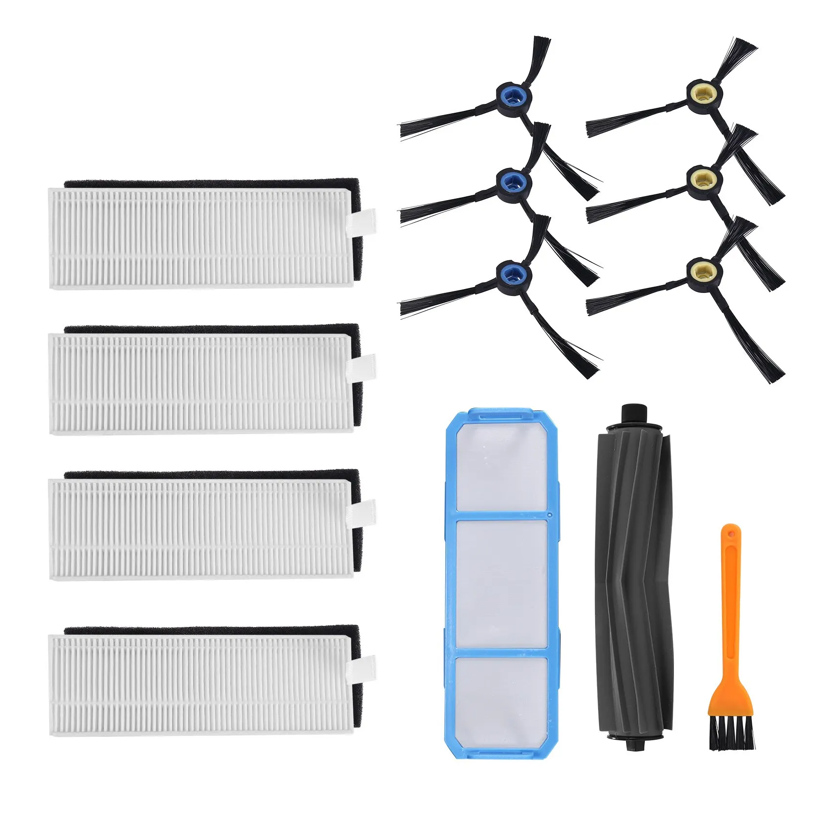 For Silvercrest SSR1 SSRA1 ILife A9S A9 A7 Robot Vacuum Cleaner Main Brush Side HEPA Filter Parts Replacement