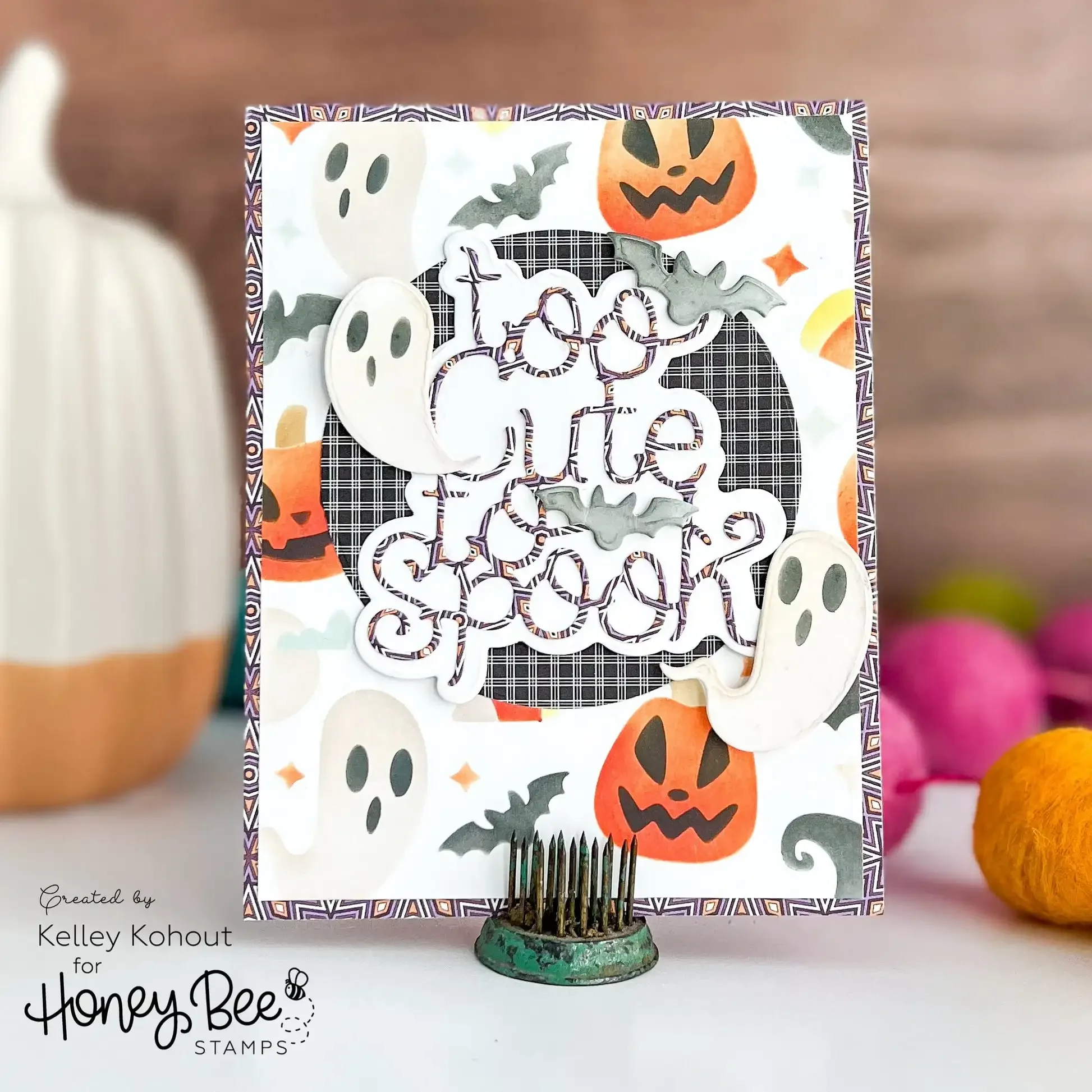 Хэллоуин коллекция напольный пучук Owlloween Scaredy кошка ворона летучая мышь